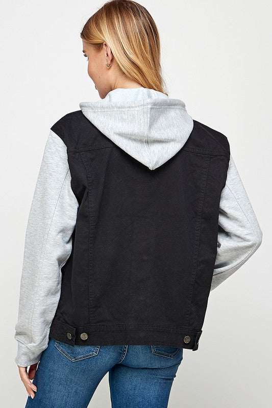 Women's Boyfriend Jacket With Fleece Hoodies