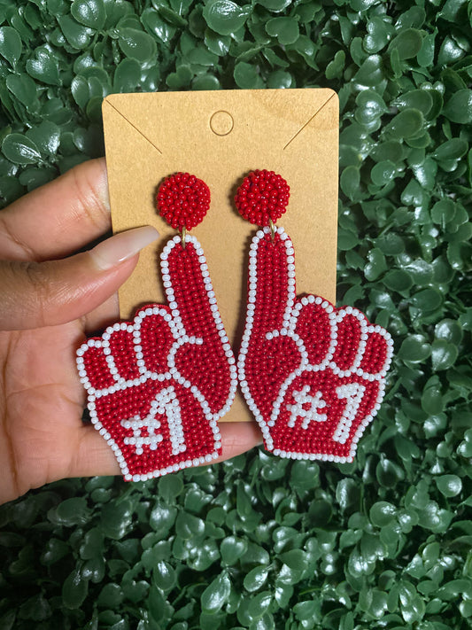 Sports Theme #1 Beaded Earrings