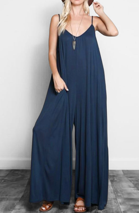 Wide Leg Loose Fit Jumpsuit