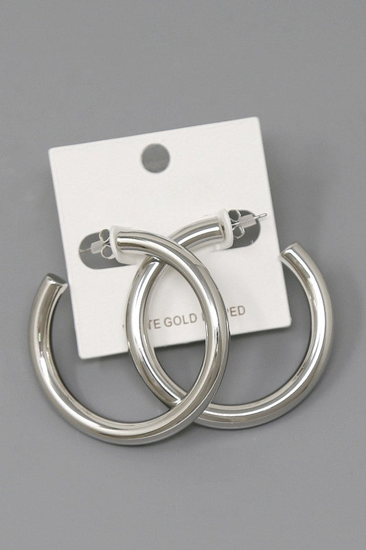 Gold Dipped Tube Hoops