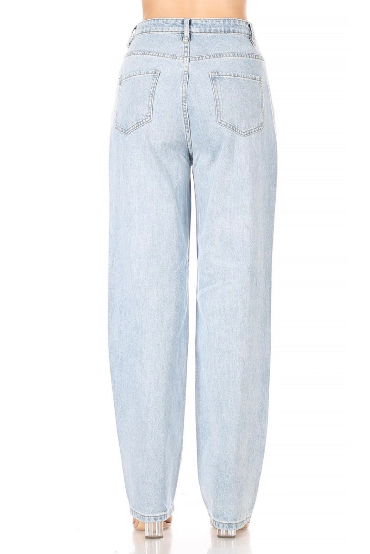 Indie High Waisted Boyfriend Jeans