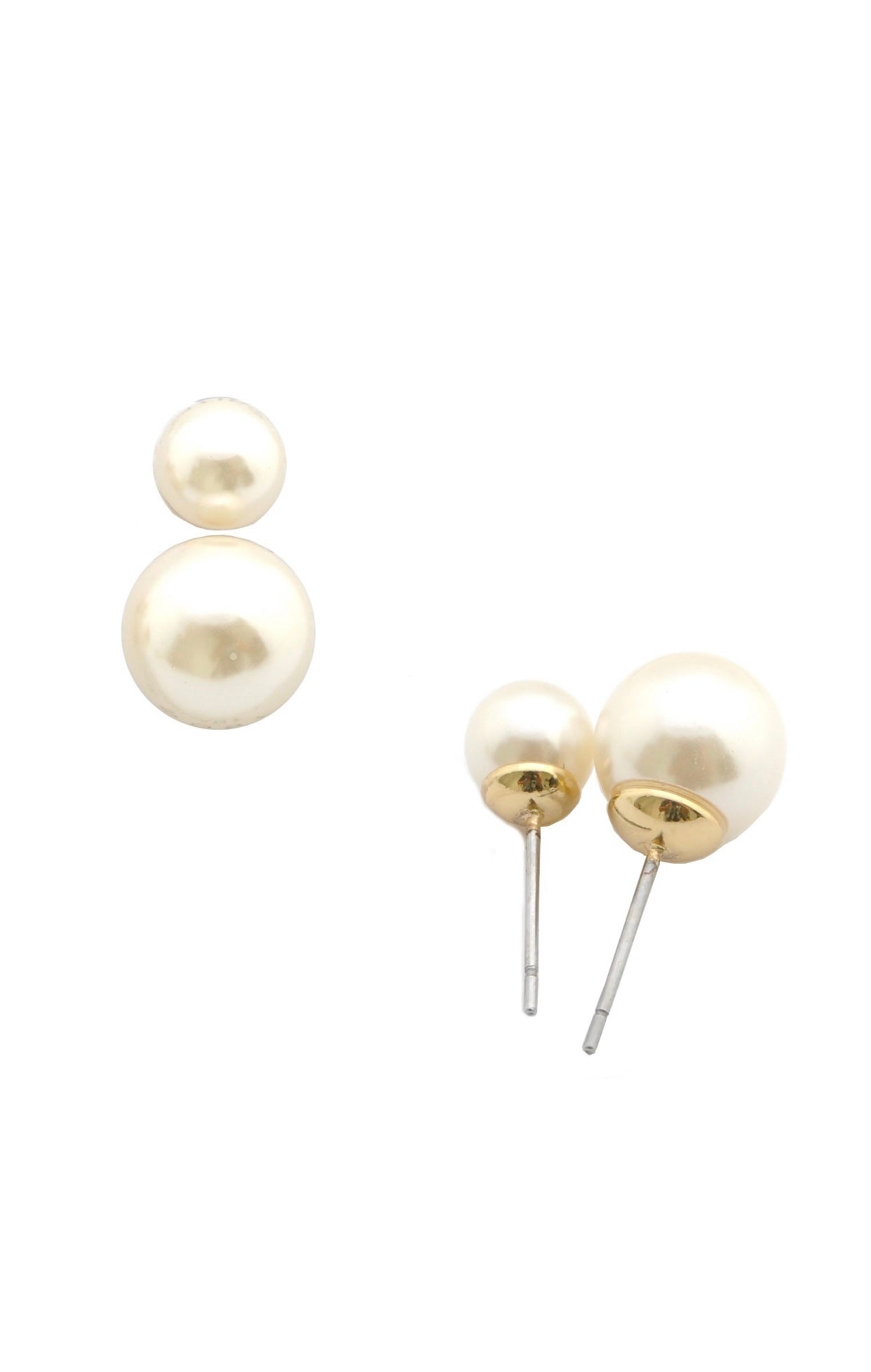 Double Pearl Studs