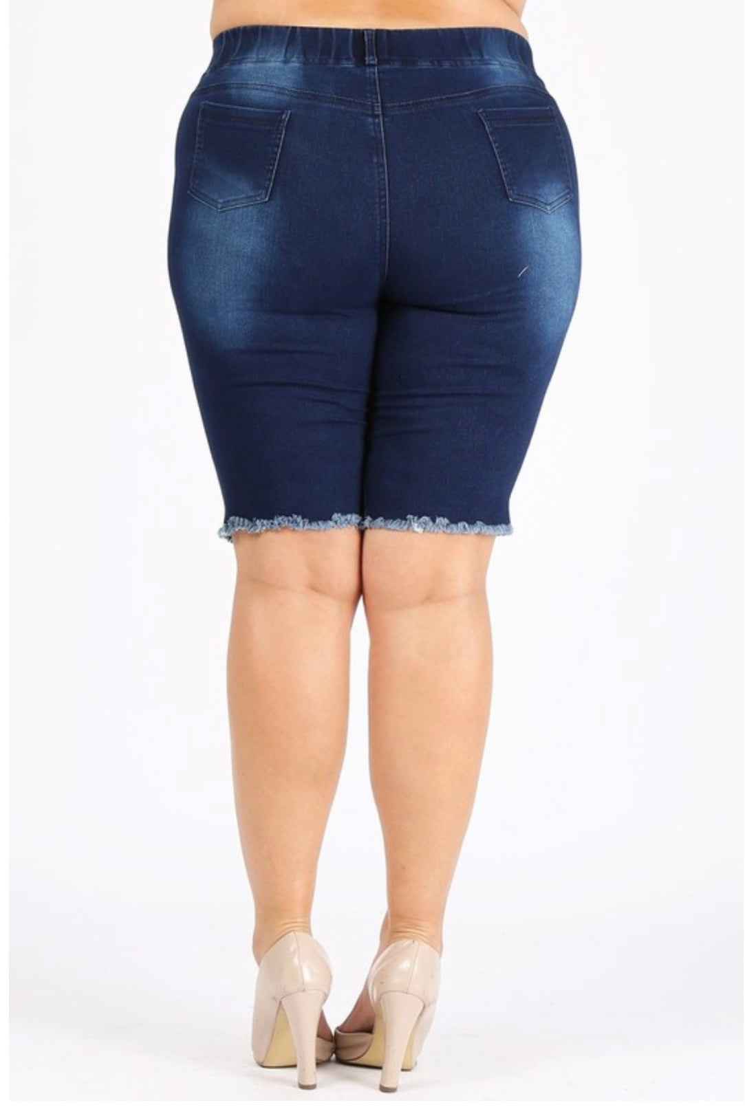 Extended Plus Size Slip Stretch Shorts