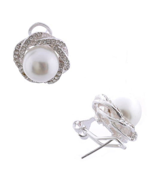 Crystal Pearl Earring