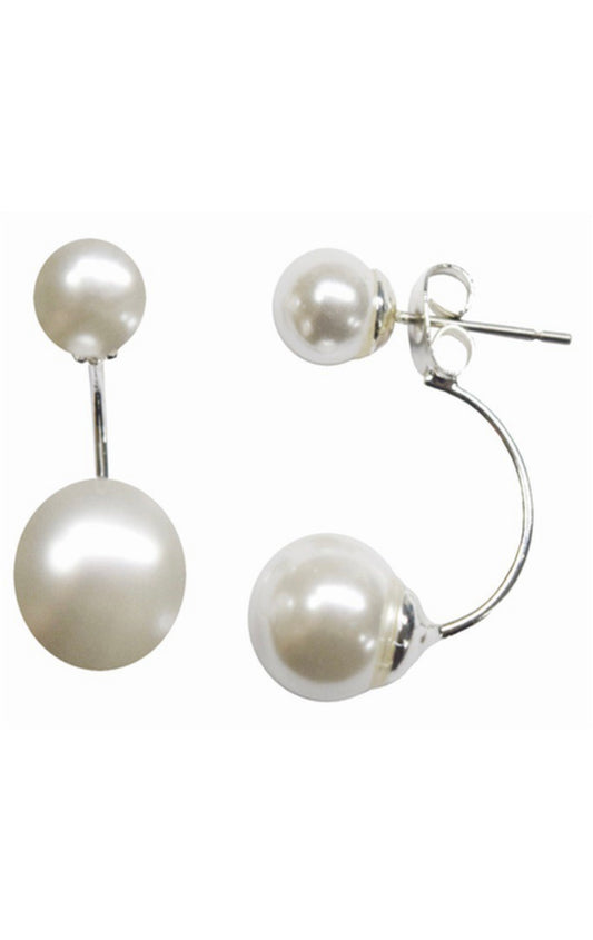 Double Pearl Studs