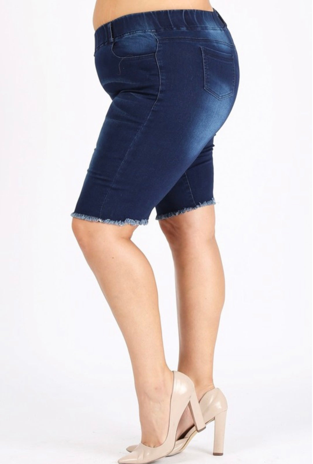 Extended Plus Size Slip Stretch Shorts