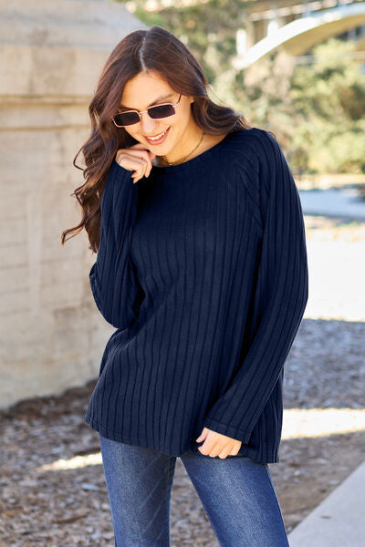 Basic Bae Long Sleeve Knit Top