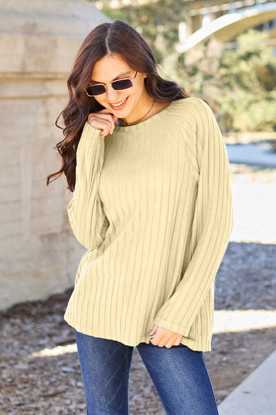 Basic Bae Long Sleeve Knit Top