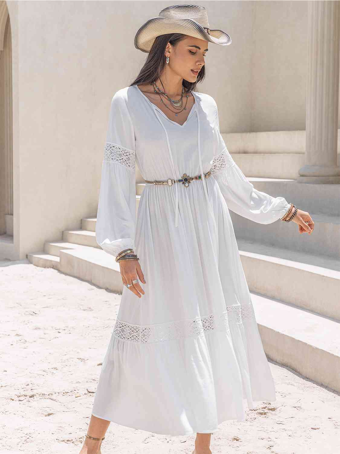 Peace Flow Midi Tiered Dress