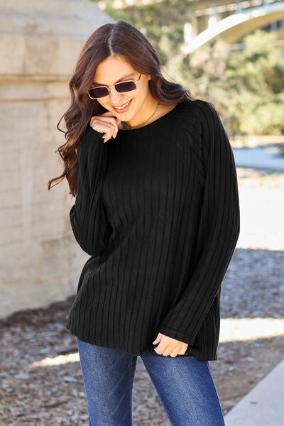 Basic Bae Long Sleeve Knit Top