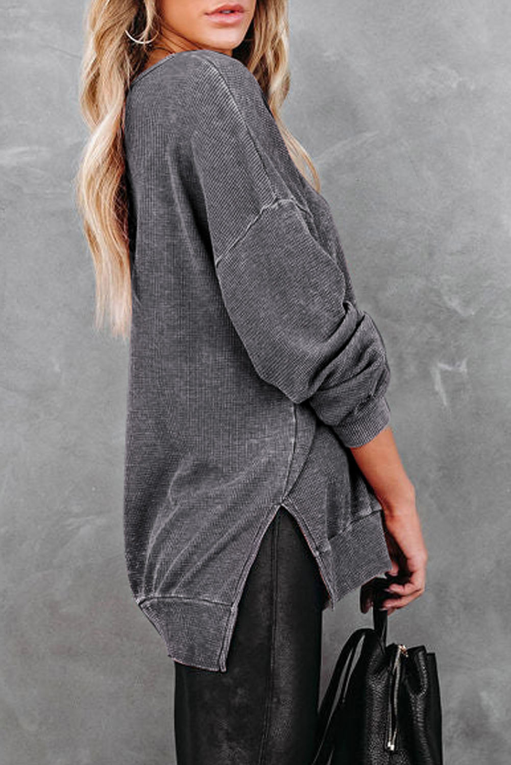 Kim Slit Sweatshirt