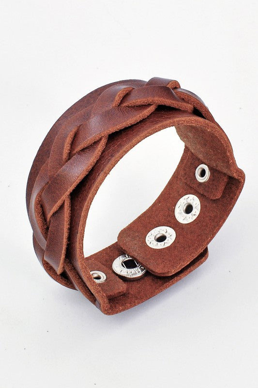 Humble Leather Cuff Bracelet