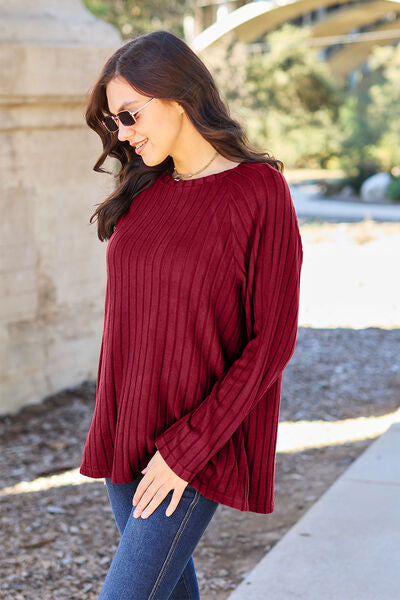 Basic Bae Long Sleeve Knit Top