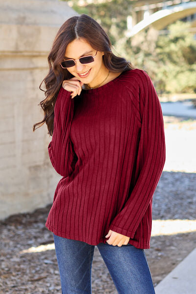 Basic Bae Long Sleeve Knit Top