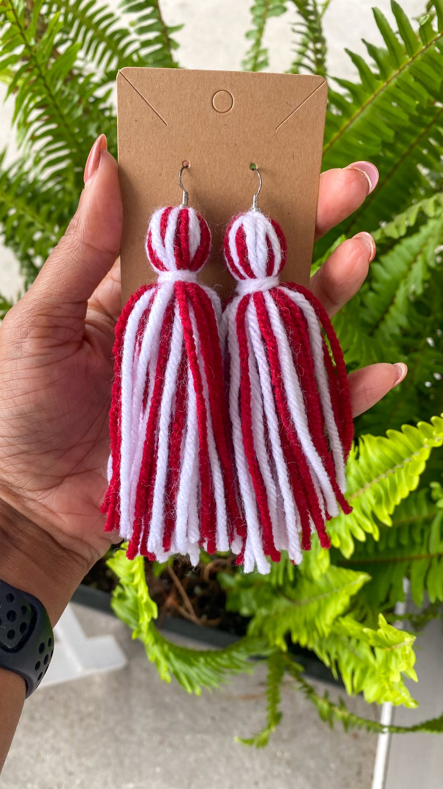 Boho Yarn Tassel Earrings (M)