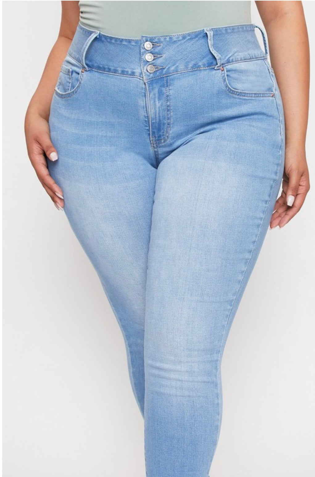 YMI Plus Size High Rise Skinny